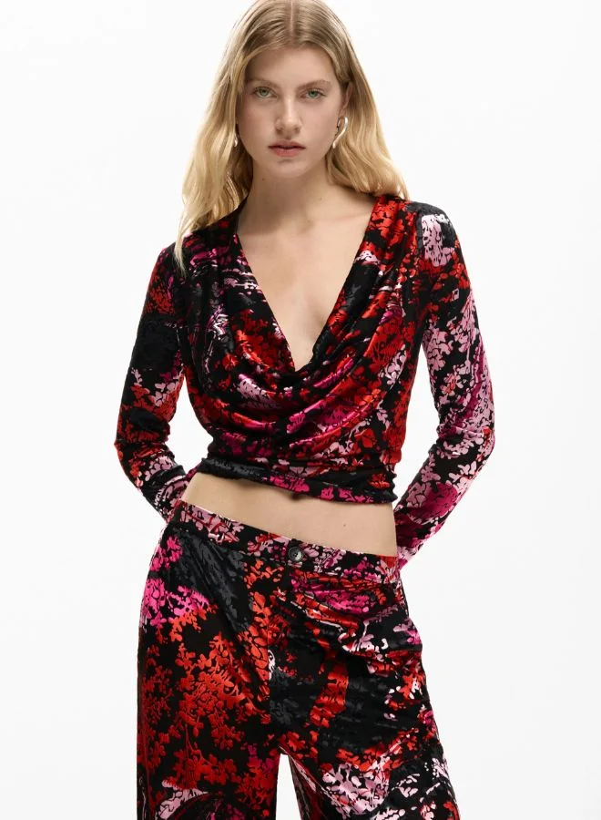 Desigual Black Trousers designed by mr. christian lacroix for Women | Best Price UAE